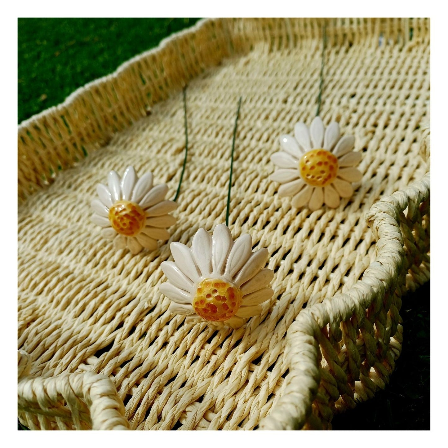 Fleur en céramique - Camomille