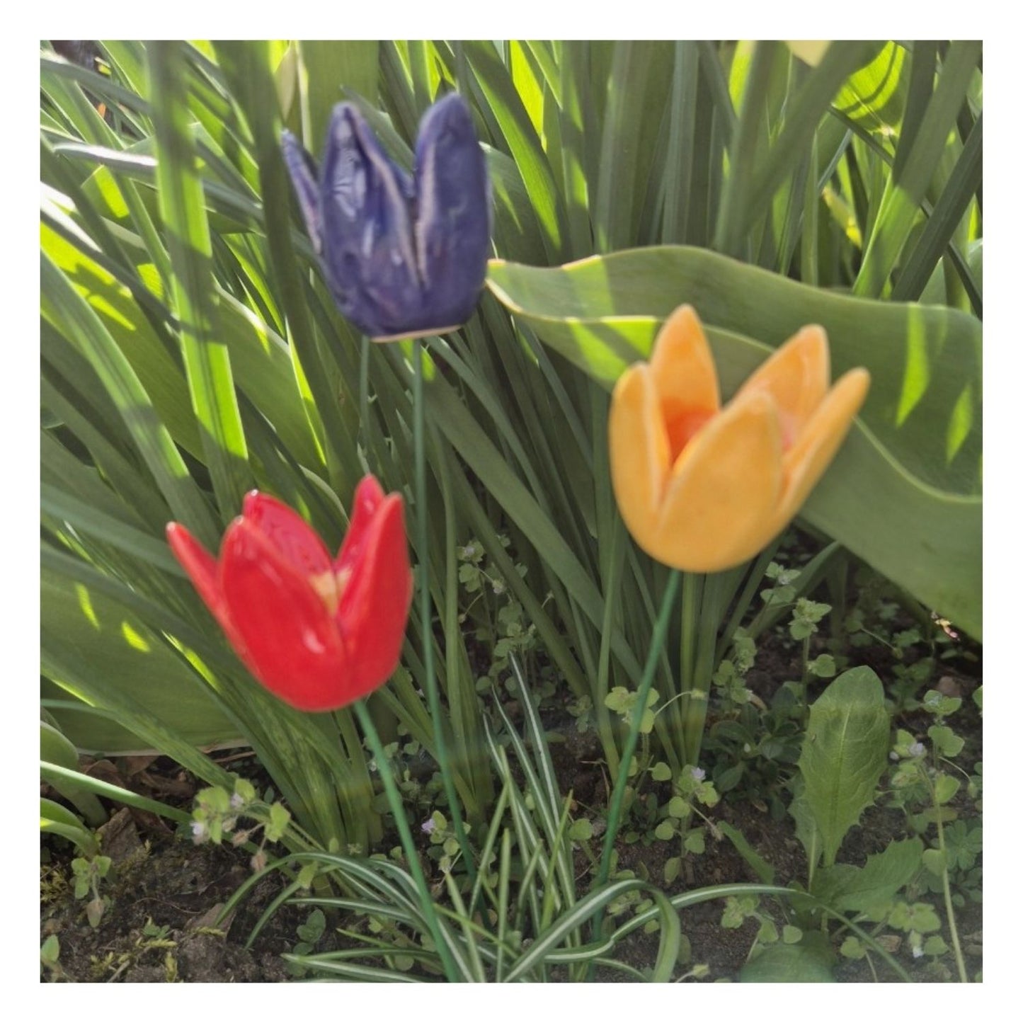 Fleur en céramique - Tulipe