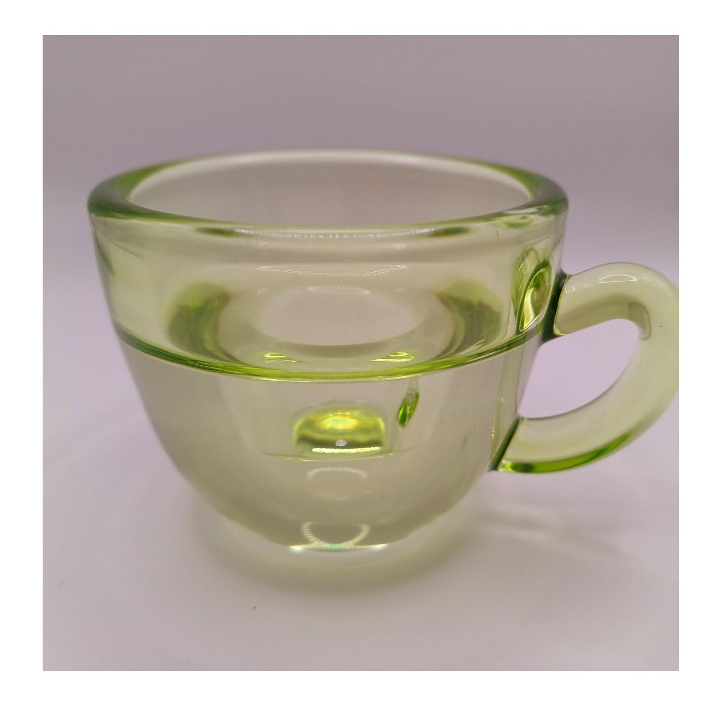 Bougeoir en verre tasse colorée