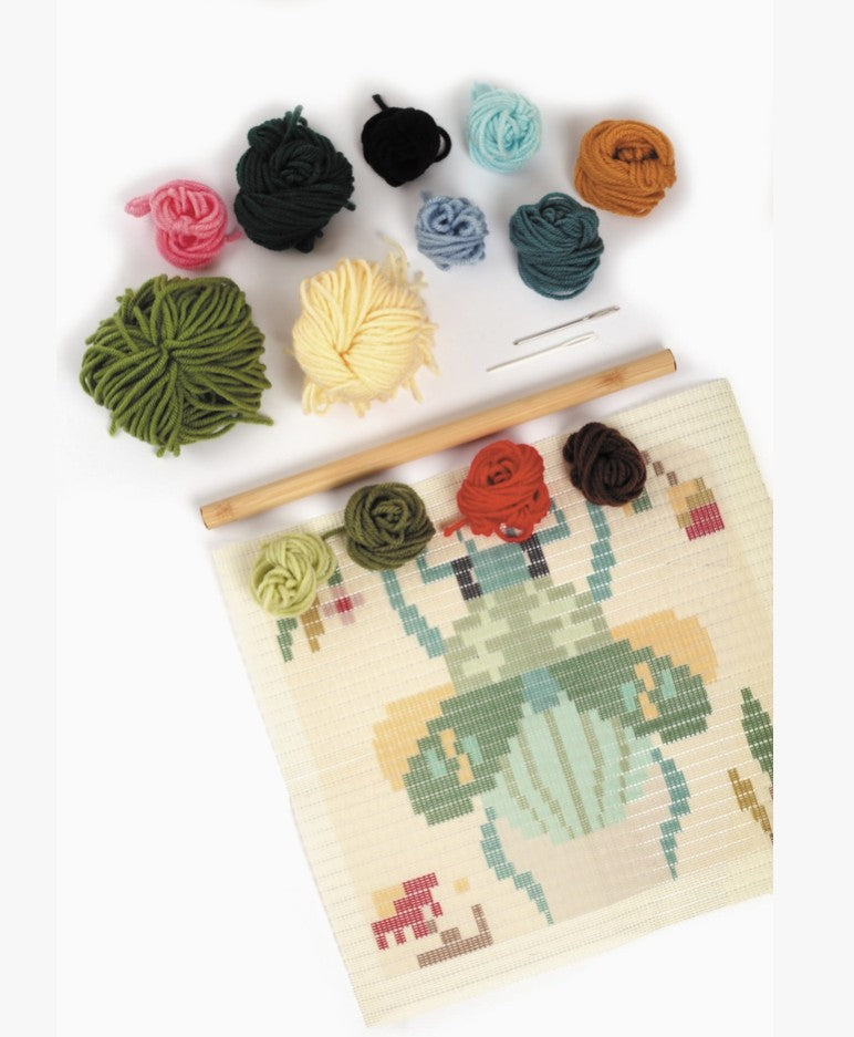 Kit DIY Canevas Scarabée en Laine