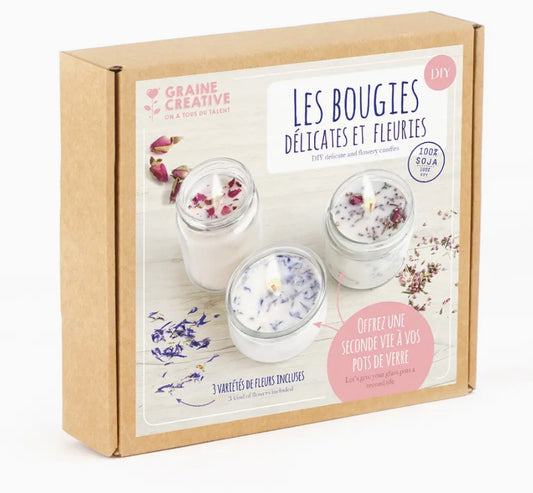 Kit Bougies Fleuries DIY