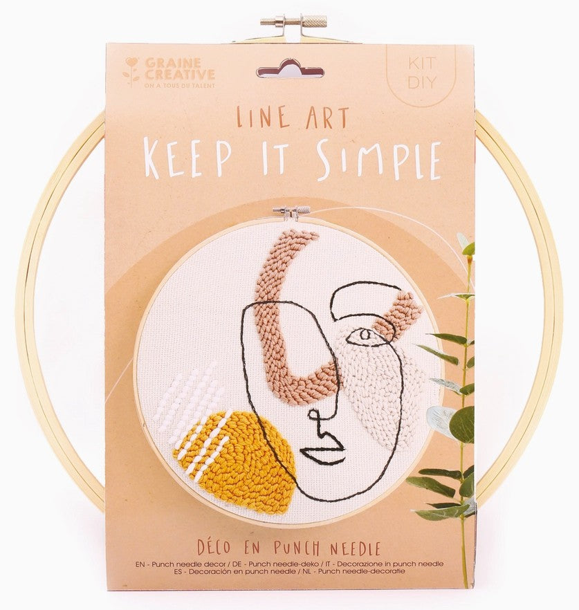 Kit Punch Needle Line Art