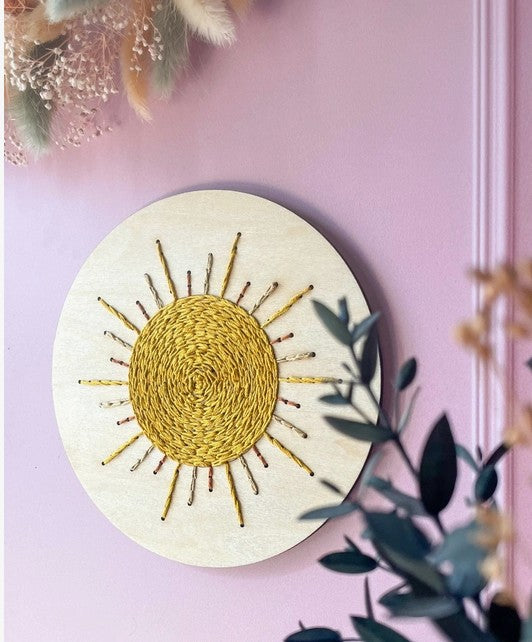 Kit de Broderie sur bois – Soleil