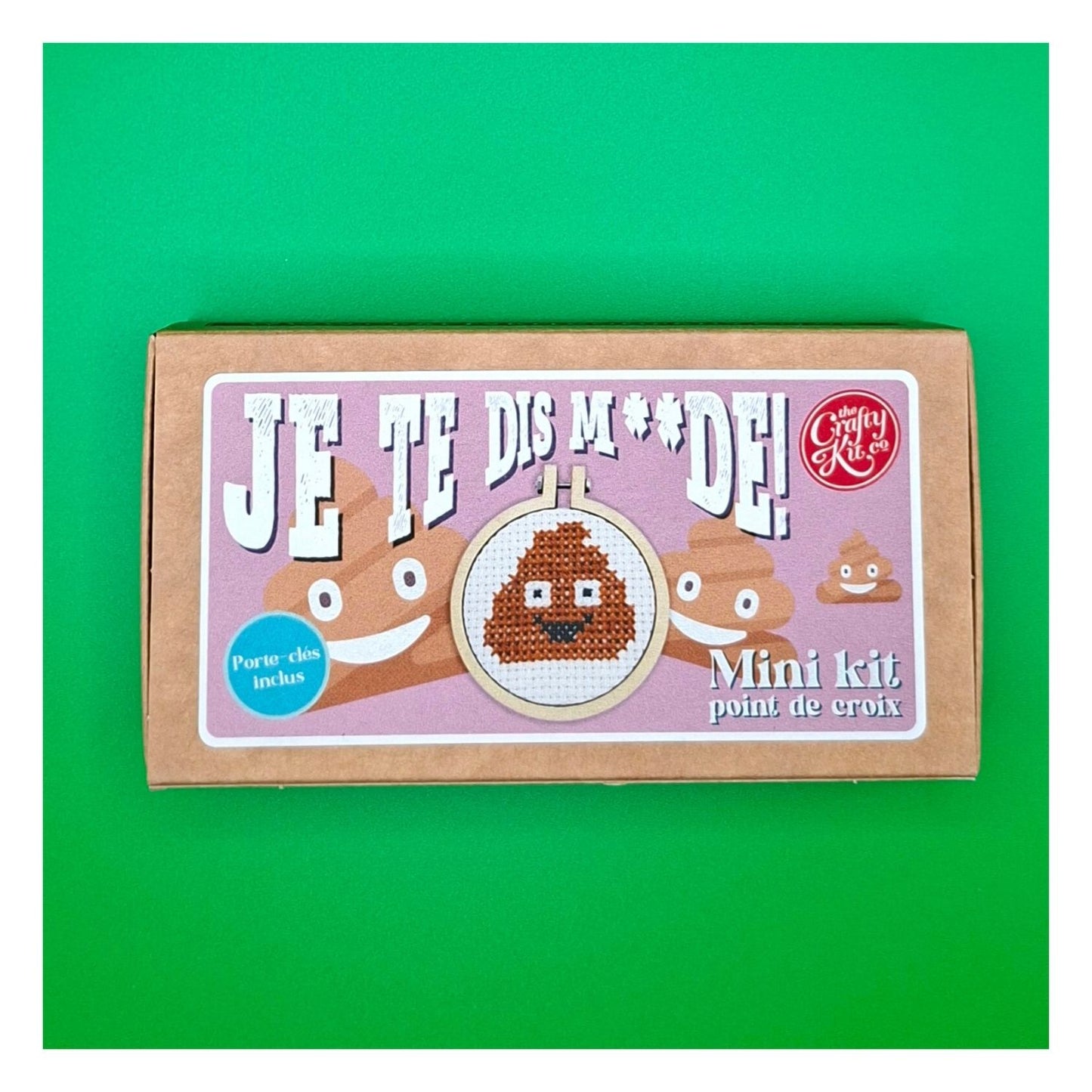 Mini kit point de croix – Je te dis m*de ! 💩