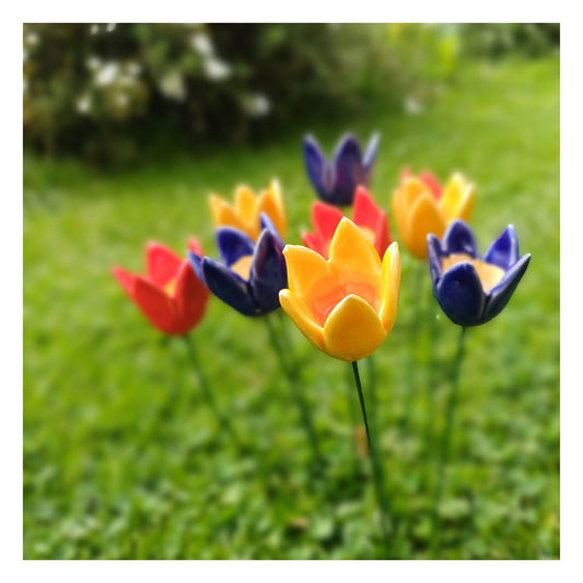Fleur en céramique - Tulipe