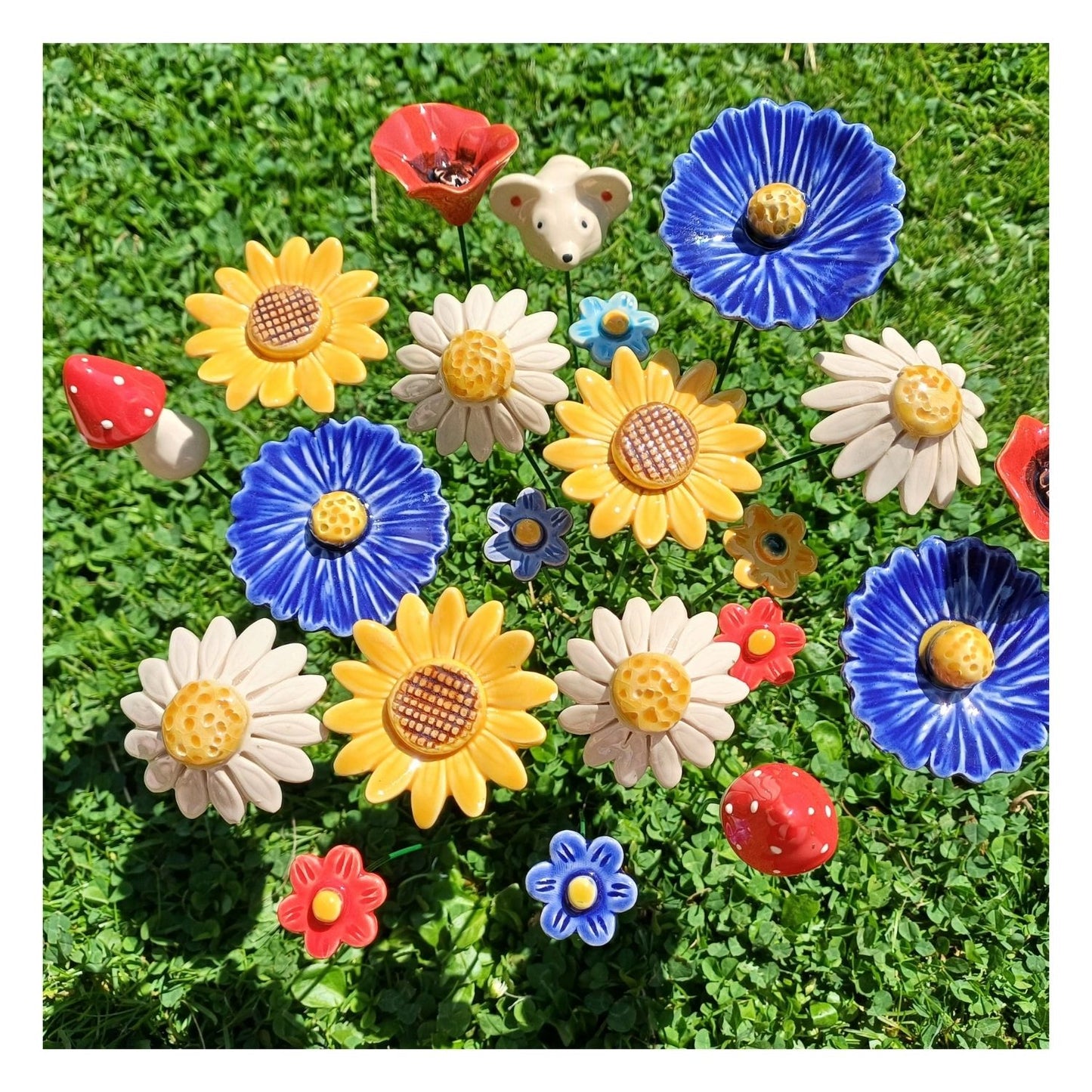 Fleur en céramique - Tournesol