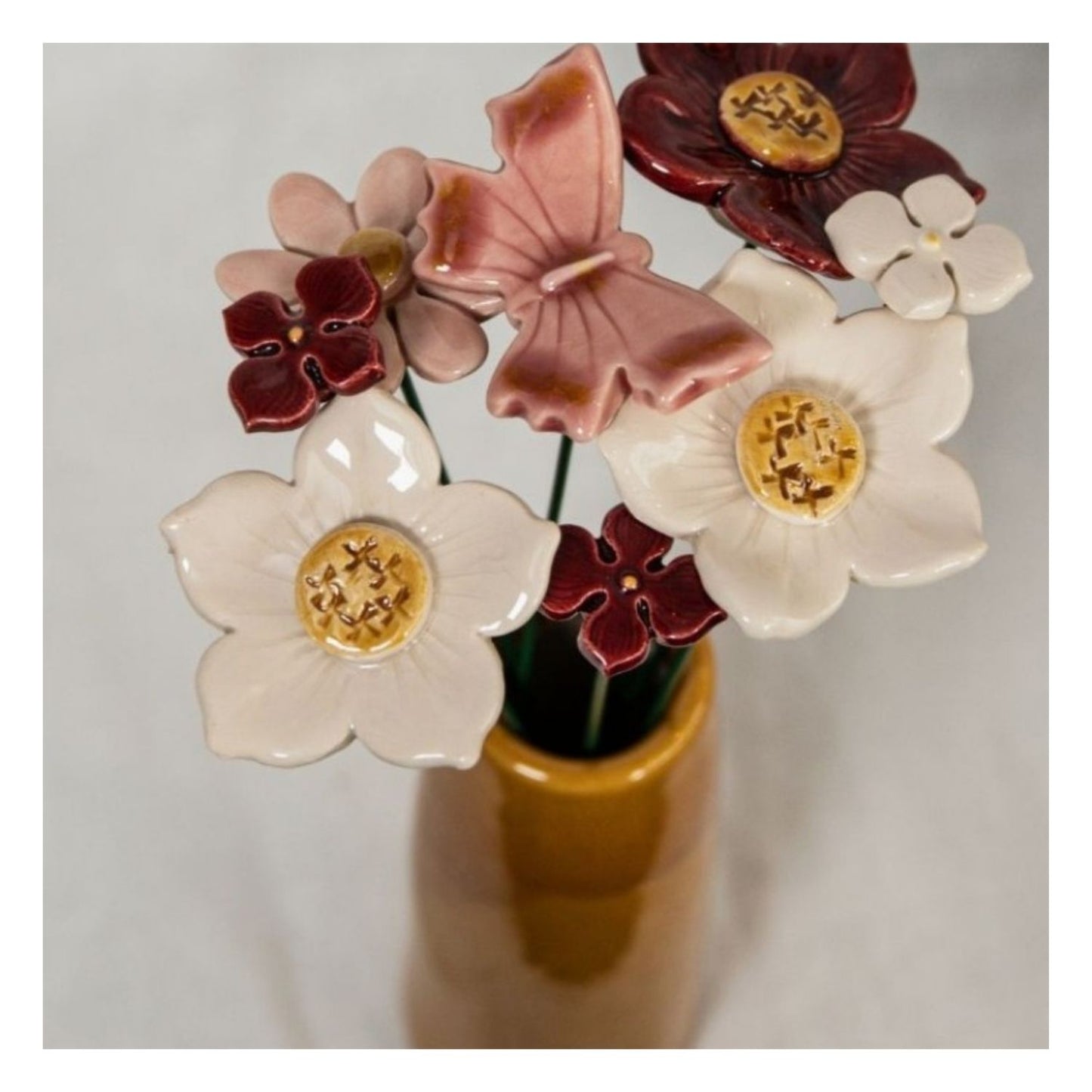 Fleur en céramique - bouquet "Mams"