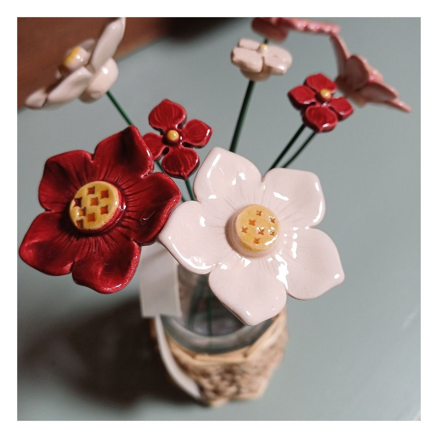 Fleur en céramique - bouquet "Mams"