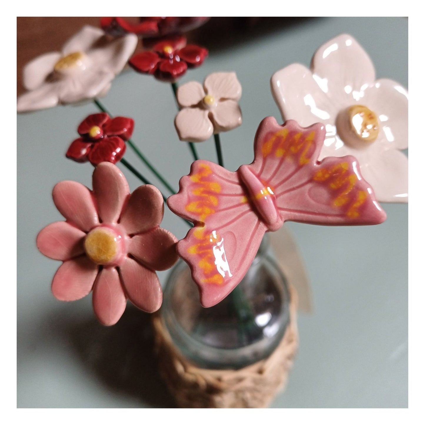 Fleur en céramique - bouquet "Mams"