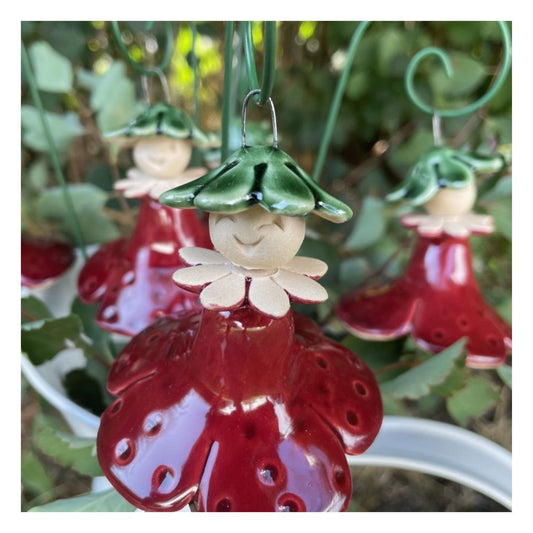 Fleur en céramique - Miss Strawberry