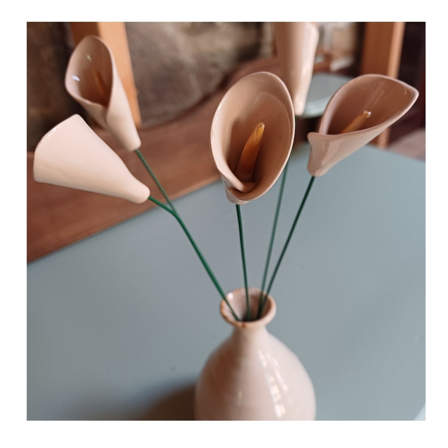 Fleur en céramique - calla