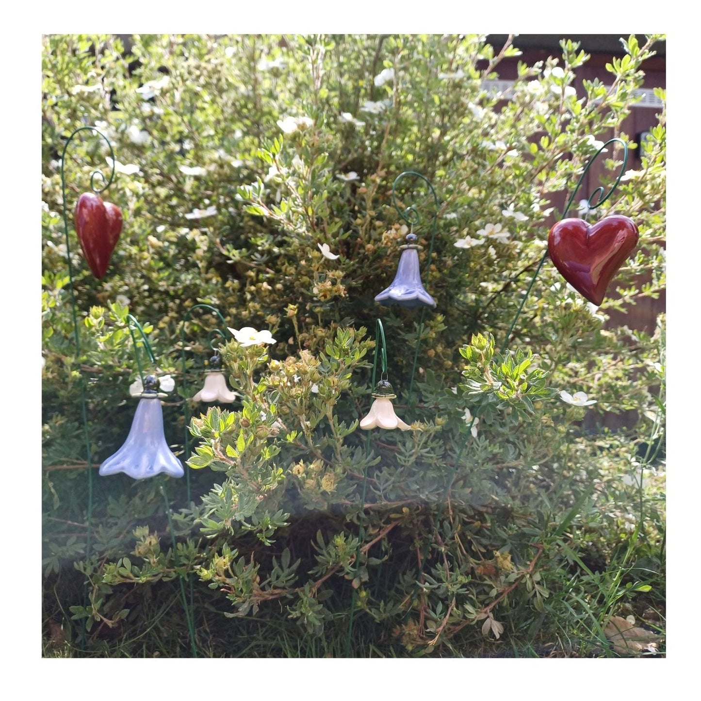 Coeur sur tige en céramique