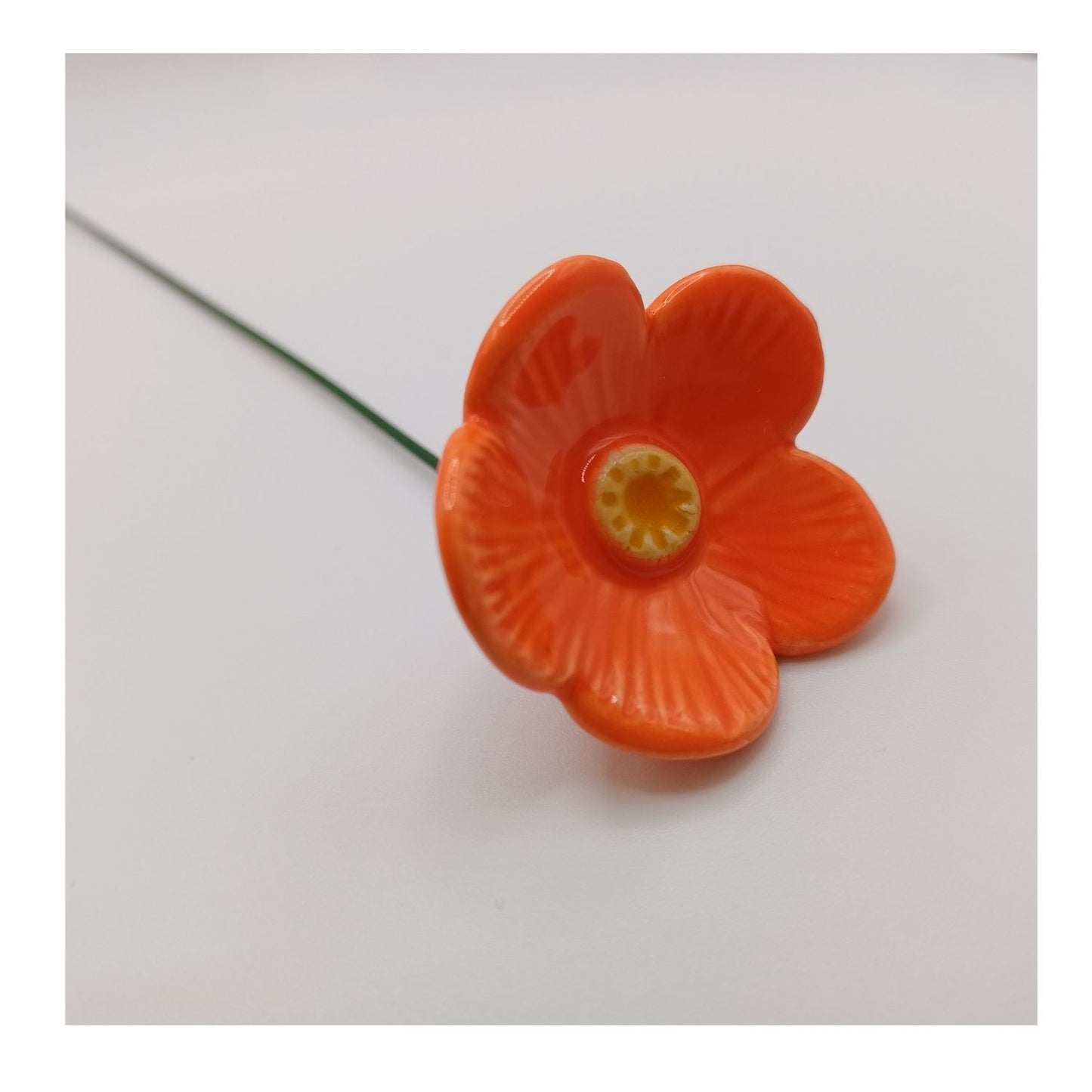 Fleur en céramique - fleur de prunier