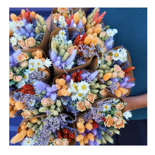 Bouquet "Lavande et Pêche" - fleurs séchées