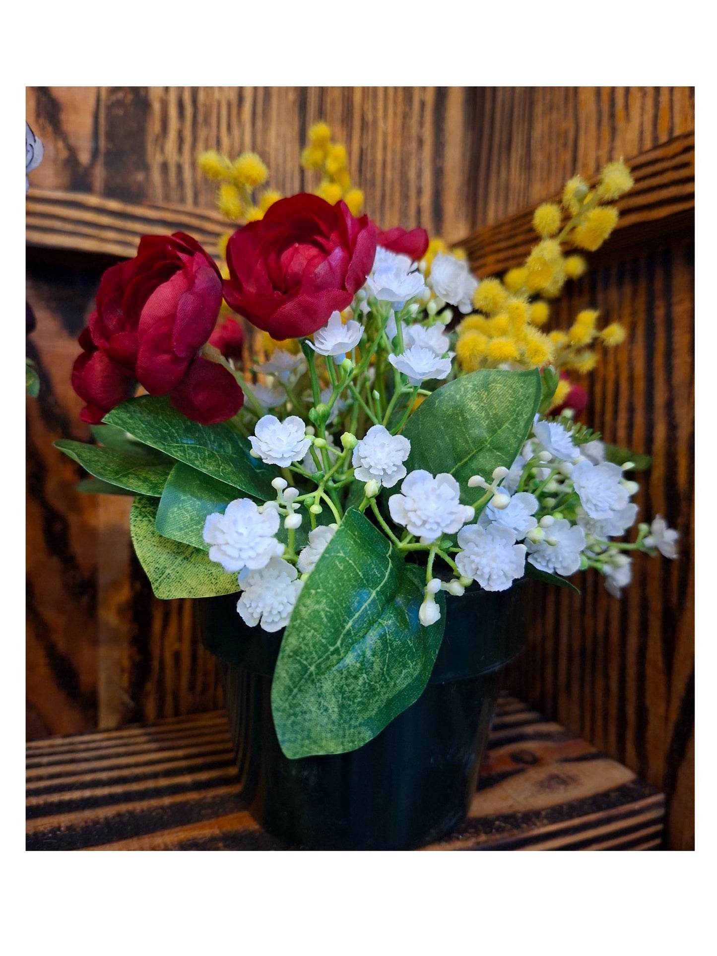 Composition florale artisanale - Mimosa