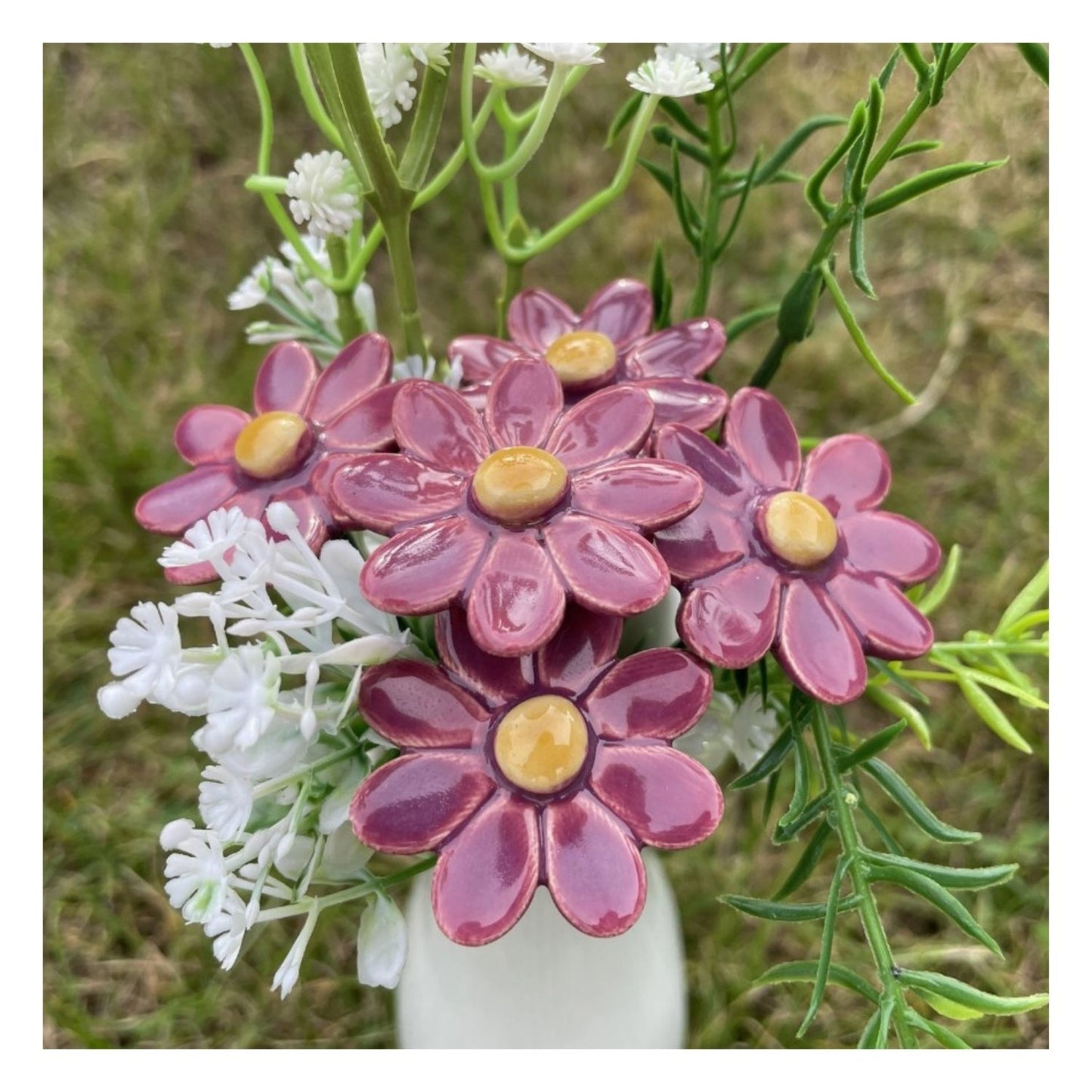 Fleur en céramique - Marguerite Irlandaise