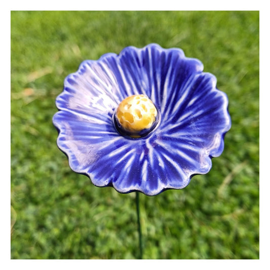 fleur en céramique - lin