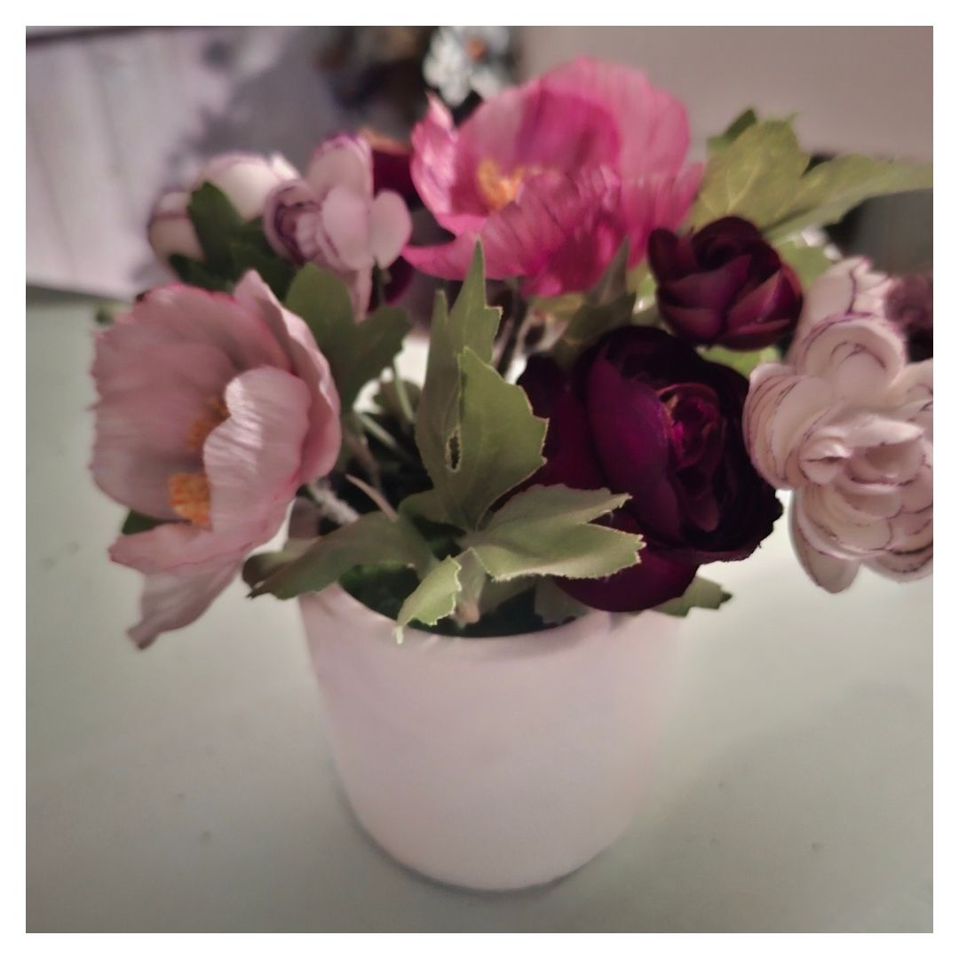 Composition florale “Romance Framboise”