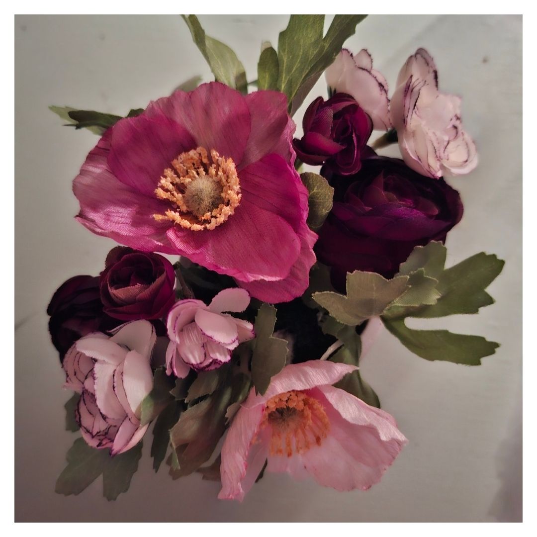 Composition florale “Romance Framboise”