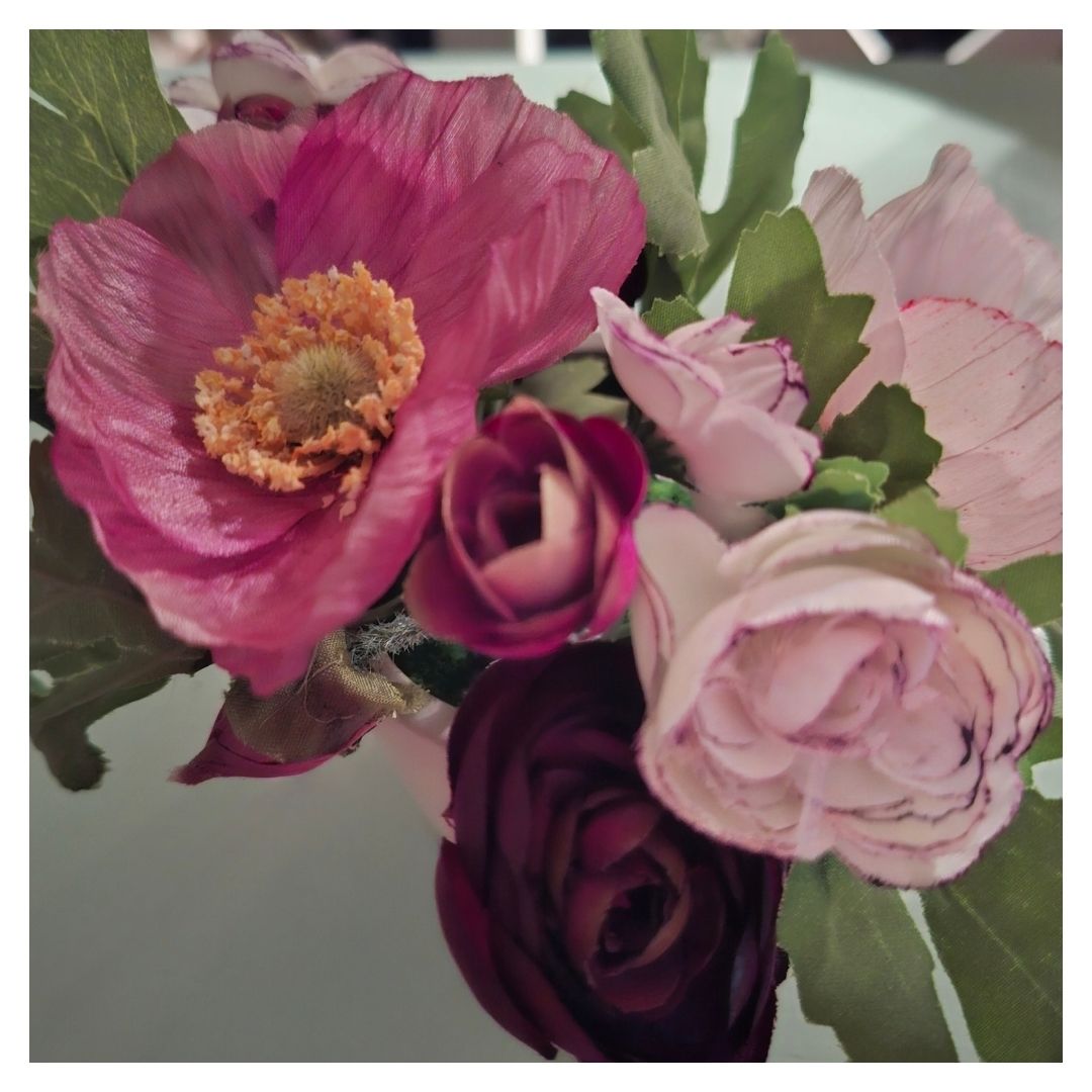 Composition florale “Romance Framboise”