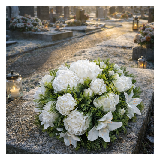 Composition florale “Blanc éternel"
